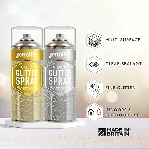 Glitzerspray, klares Versiegelungsmittel | 400 ml Aerosol